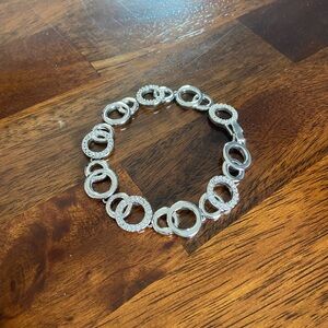 Lia Sophia Silver Interlocking Circle Bracelet